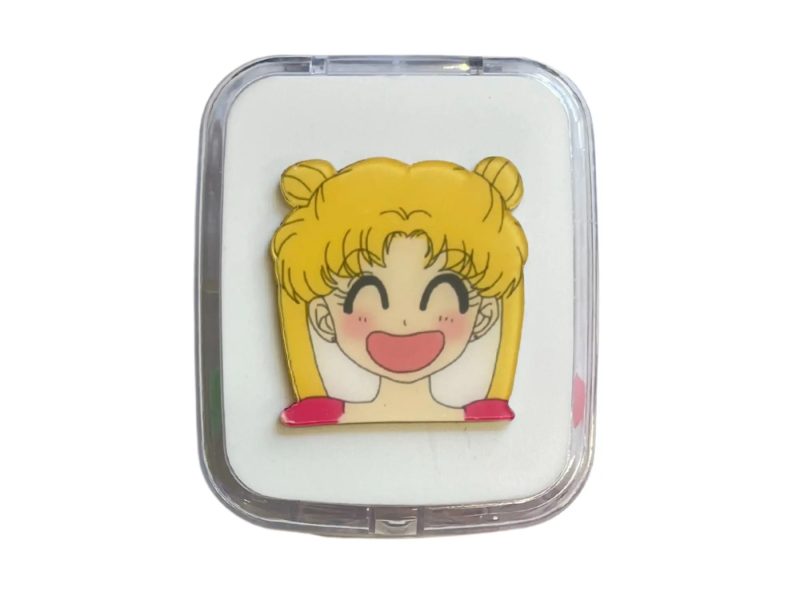 Sailor Moon pattern contact lens case set, Colour: white