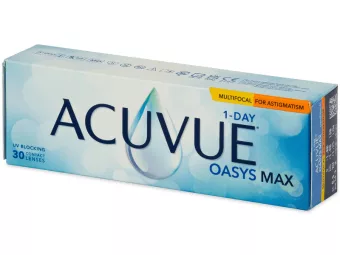   Acuvue Oasys 1-Day Max Multifocal For Astigmatism (30 kom), CYL: -1.00