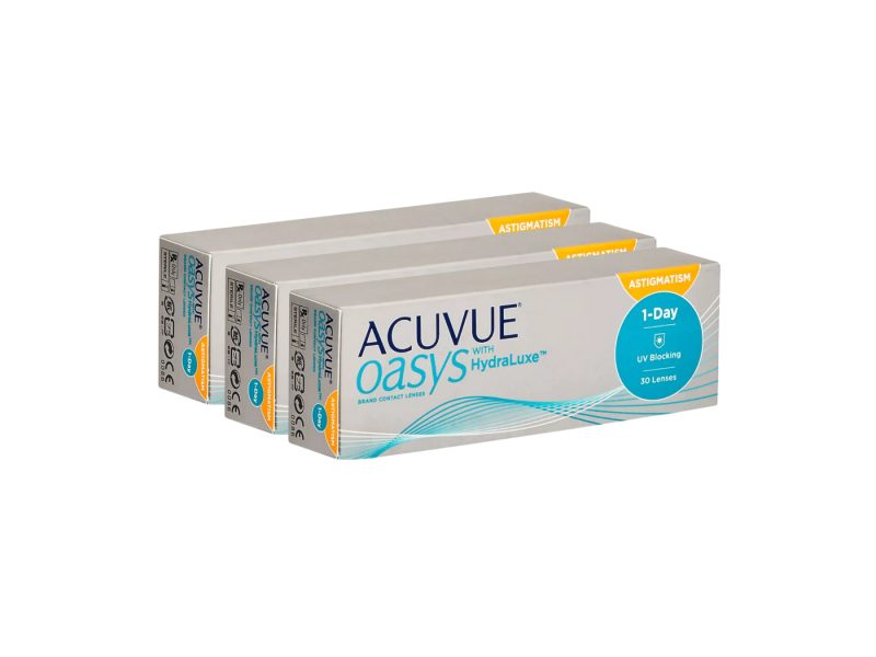 Acuvue Oasys 1-Day For Astigmatism With Hydraluxe (90 sočiva)