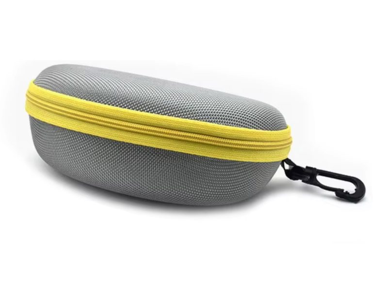 Glasses case waterproof grey/yellow