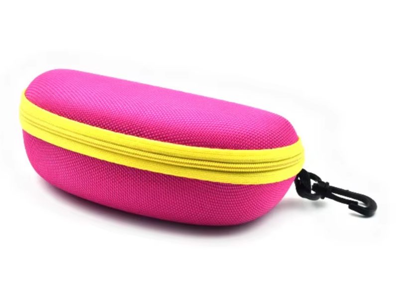 Glasses case waterproof pink/yellow