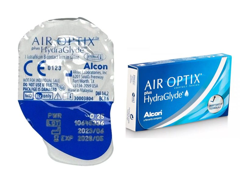 Air Optix plus HydraGlyde (1 sočiva)