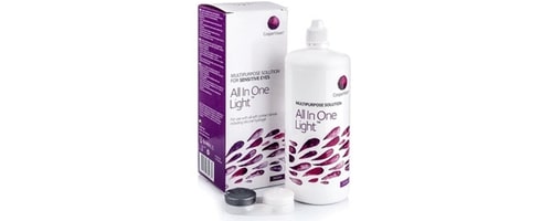 Allin One Light 360 ml contact lens solution with a case