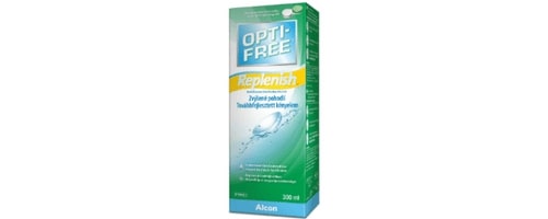 OPTI-FREE Replenish 300 ml contact lens solution with a case